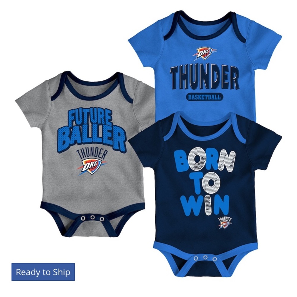 NBA Oklahoma City Thunder 3 -Pack Set 12 Months